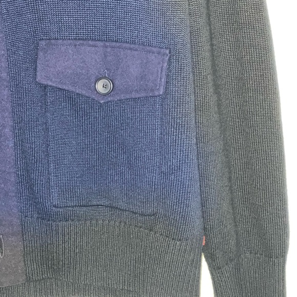 Navy Blue designer Cardigan, size XL. - Picture 4 of 7